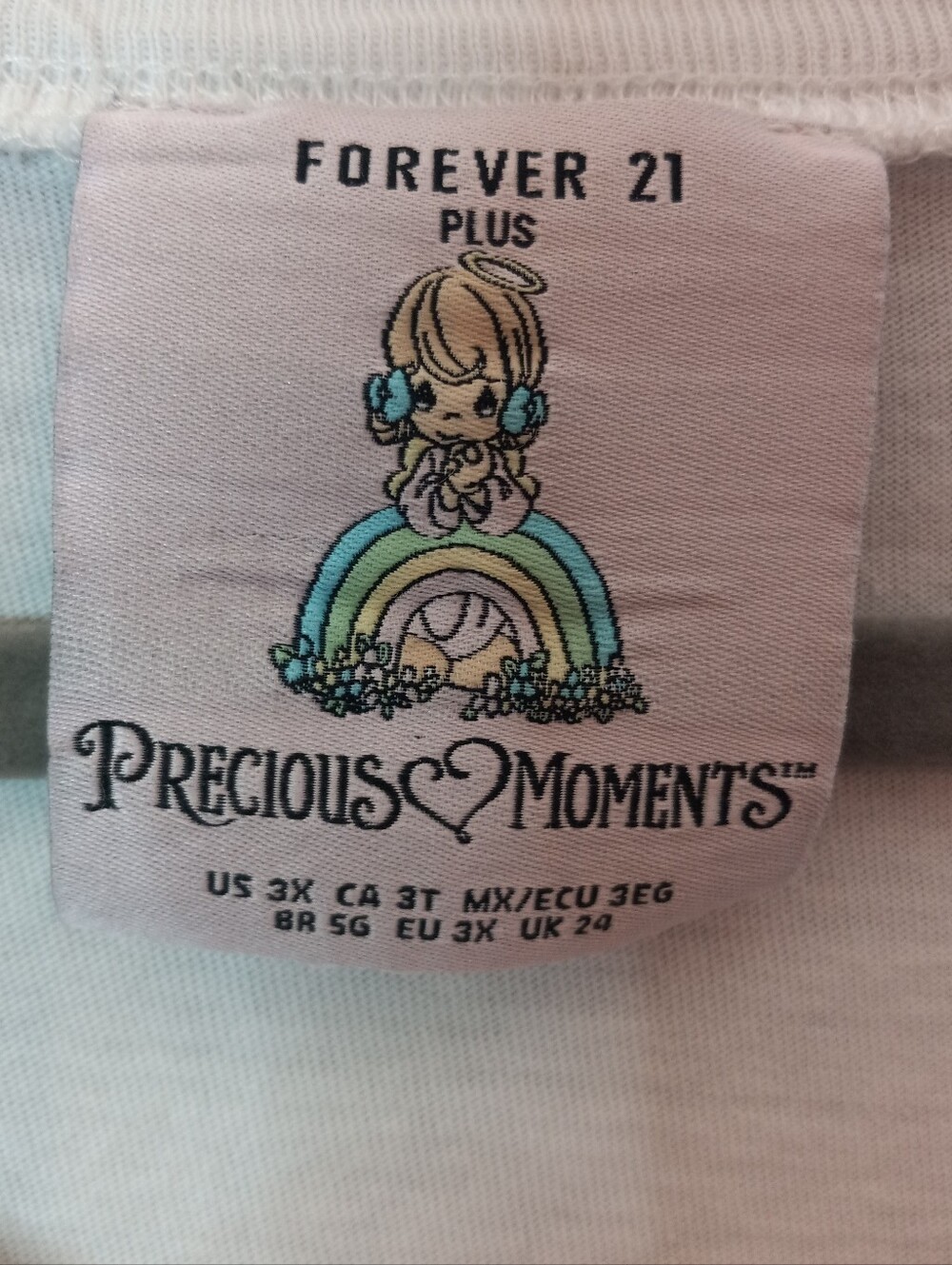 Forever 21 X Precious Moments Angel Long Sleeve Shirt Plus Size 3X - Picture 4 of 8